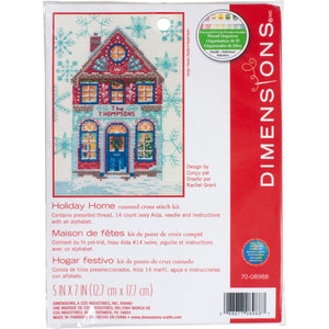 Counted Cross Stitch Kit: Holiday Home