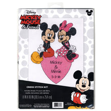 Load image into Gallery viewer, Counted Cross Stitch Kit: Wedding Record: Mickey and Minnie