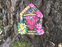 Load image into Gallery viewer, Fairy Door, Miniature Garden, Flowers, 3d
