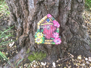 Fairy Door, Miniature Garden, Flowers, 3d