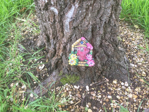 Fairy Door, Miniature Garden, Flowers, 3d