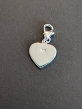 Load image into Gallery viewer, Sterling silver stamped 925 clip on charm heart Union Jack
