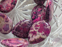 Load image into Gallery viewer, Jasper Imperial Gemstone teardrop beads 25x20x6mm approx 16 beads per strand