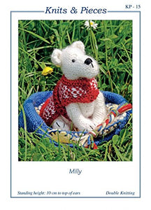 Knitting pattern Knits and Pieces Sandra Polley Milly double knitting dog toy