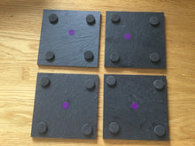 Load image into Gallery viewer, Mediterranean Style  Slate Coasters ~ PS - Set of Four -