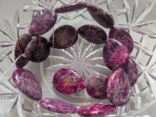 Load image into Gallery viewer, Jasper Imperial Gemstone teardrop beads 25x20x6mm approx 16 beads per strand
