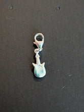 Load image into Gallery viewer, Sterling silver stamped 925 clip on charm guitar music