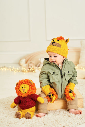 Rory the Lion Toy, Hat and Mittens in Stylecraft Special DK & Bellissima - 9868 - Leaflet - English