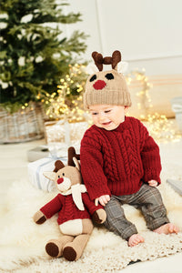 Reindeer Sweater, Hat & Toy, Stylecraft, 9869 - Leaflet - English