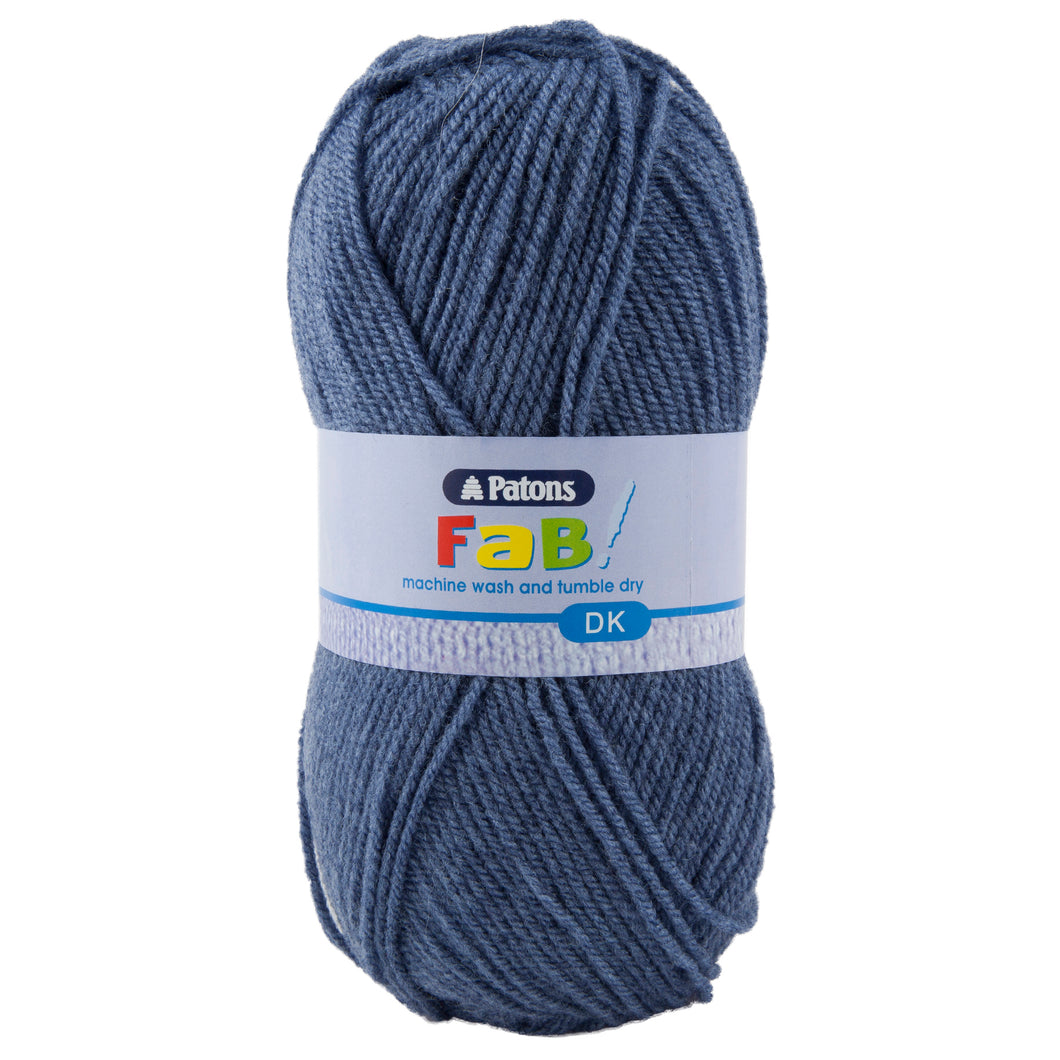 Full Pack of 10 Balls - Crochet/Knitting Yarn: Fab: Double Knitting: 10 x 100g: Airforce