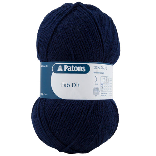 Full Pack of 10 Balls - Crochet/Knitting Yarn: Fab: Double Knitting: 10 x 100g: Navy