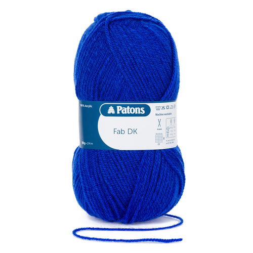 Full Pack of 10 Balls - Crochet/Knitting Yarn: Fab: Double Knitting: 10 x 100g: Blue