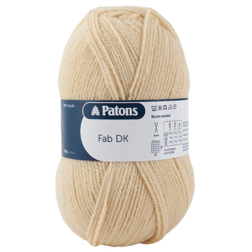 Full Pack of 10 Balls - Crochet/Knitting Yarn: Fab: Double Knitting: 10 x 100g: Beige