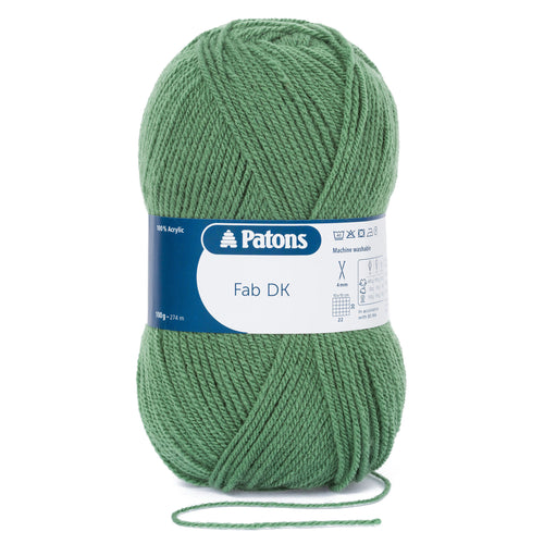 Full Pack of 10 Balls - Crochet/Knitting Yarn: Fab: Double Knitting: 10 x 100g: Fern