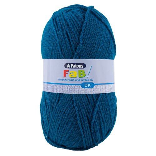 Full Pack of 10 Balls - Crochet/Knitting Yarn: Fab: Double Knitting: 10 x 100g: Petrol