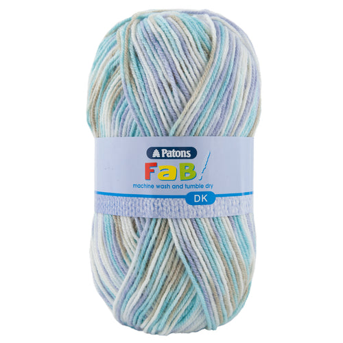 Full Pack of 10 Balls - Crochet/Knitting Yarn: Fab: Double Knitting: 10 x 100g: Breeze Colour