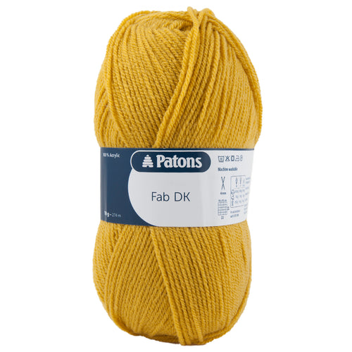 Full Pack of 10 Balls - Crochet/Knitting Yarn: Fab: Double Knitting: 10 x 100g: Gold