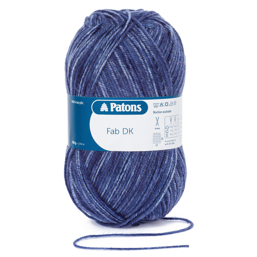 Full Pack of 10 Balls - Crochet/Knitting Yarn: Fab: Double Knitting: 10 x 100g: Navy Denim