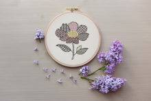 Load image into Gallery viewer, Embroidery Kit: Blackwork: Anemone