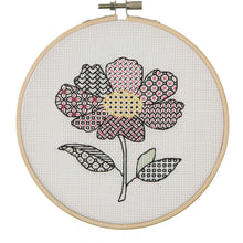 Load image into Gallery viewer, Embroidery Kit: Blackwork: Anemone