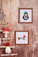 Load image into Gallery viewer, Advent Calendar Cross Stitch Kits with 12 Doors by Trimits, Merry Christmas, Penguin, Reindeer, Stockings, Pudding, dog, Gingerbread,