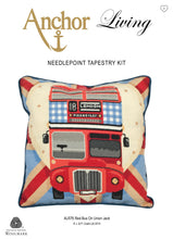 Load image into Gallery viewer, Tapestry Kit: Cushion: Living: Red Bus on Union Jack