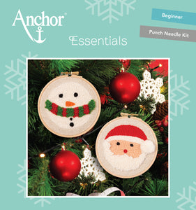 Punch Needle Kit: Santa & Snowman