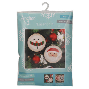 Punch Needle Kit: Santa & Snowman