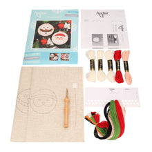 Load image into Gallery viewer, Punch Needle Kit: Santa &amp; Snowman