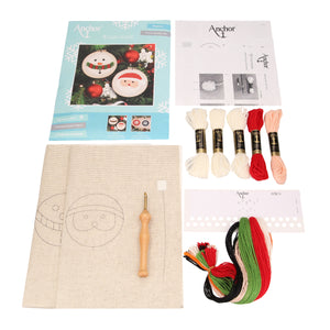 Punch Needle Kit: Santa & Snowman