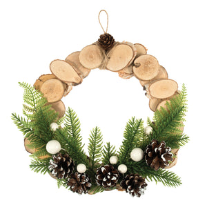 Make your own - Wreath Kit: Scandi Wood: 25cm