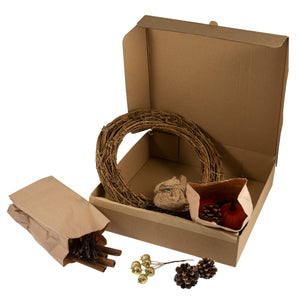 Make your own - Wreath Kit: Autumn Natural: 30cm