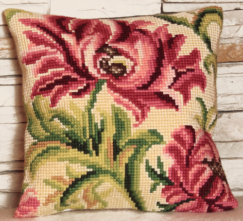 Cross Stitch Kit: Cushion: Wild Rose (Left)