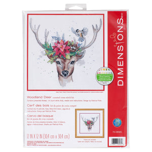 Counted Cross Stitch Kit: Woodland Deer