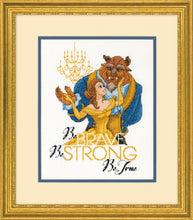 Load image into Gallery viewer, Counted Cross Stitch Kit: Beauty and the Beast: Be Brave