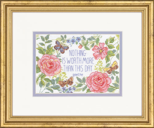 Counted Cross Stitch Kit: This Day Verse