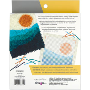 Latch Hook Kit: Sunset