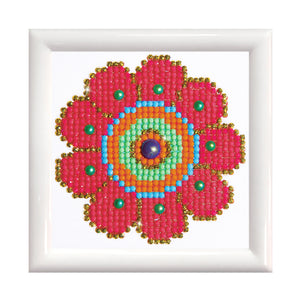 Diamond Painting Kit: Flower Power: with Frame