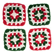 Load image into Gallery viewer, Crochet Kit: My First: Granny Squares: Festive Colours