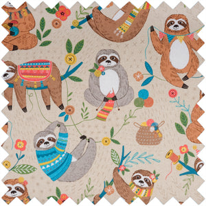 Sewing Machine Bag: Matt PVC: Sloth