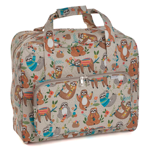 Sewing Machine Bag: Matt PVC: Sloth