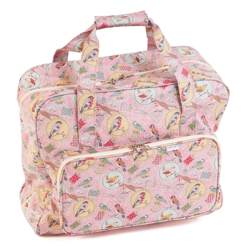 Sewing Machine Bag: Matt PVC: Birds on Bobbin