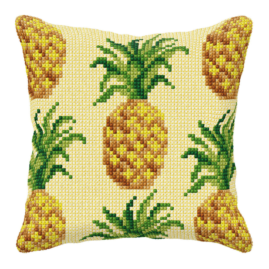 Cross Stitch Kit: Cushion: Large: Pineapple