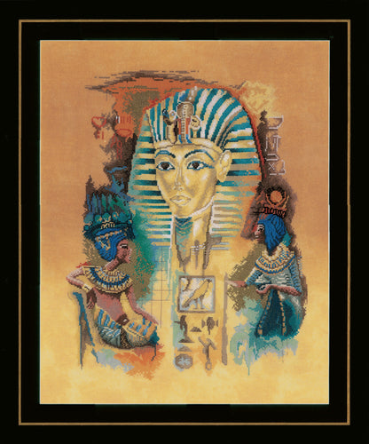 Counted Cross Stitch Kit: Tutankhamun by LANARTE