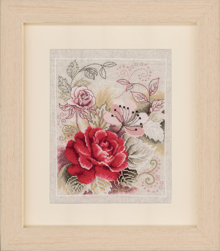 Counted Cross Stitch Kit: Rose