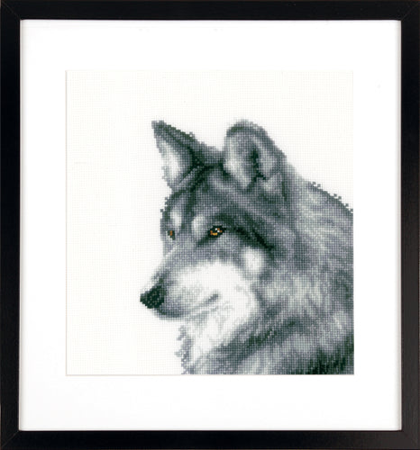 Counted Cross Stitch Kit: Wolf