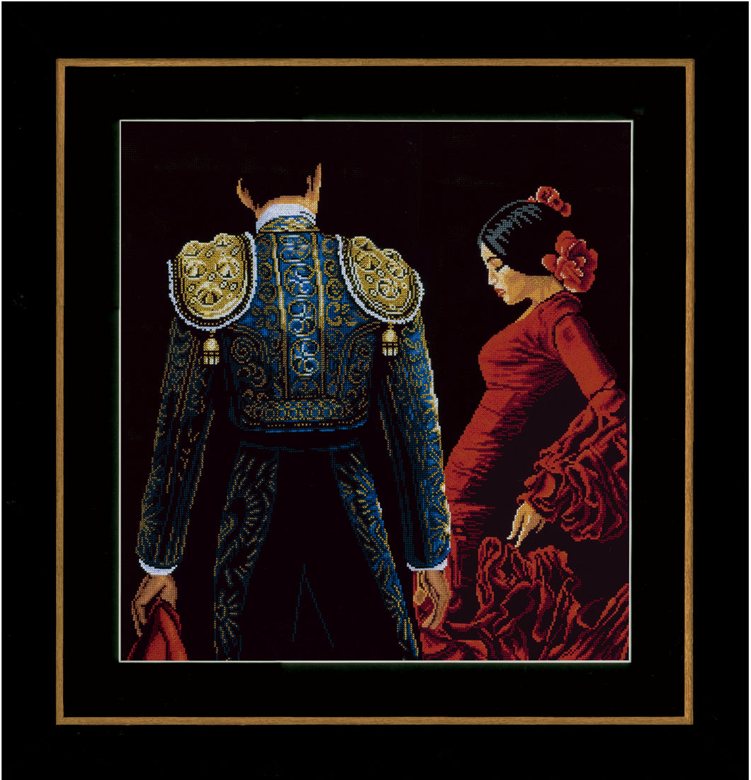 Counted Cross Stitch Kit: Dancing In Passion (Aida,B) by LANARTE