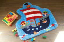 Load image into Gallery viewer, Latch Hook Kit: Shaped Rug: Pirate Ship