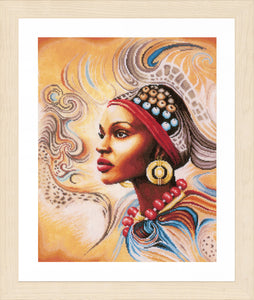 Counted Cross Stitch Kit: Mother Africa by LANARTE
