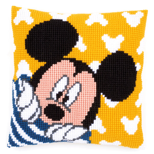 Cross Stitch Kit: Cushion: Disney: Mickey: Peek-a-Boo